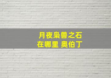 月夜枭兽之石在哪里 奥伯丁